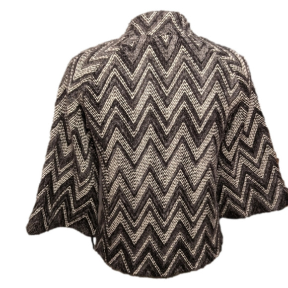 NWT Alexandra Bartlett wool blend jacket gray & black Sz M - Picture 6 of 10